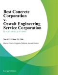 Best Concrete Corporation v. Oswalt Engineering Service Corporation book summary, reviews and downlod