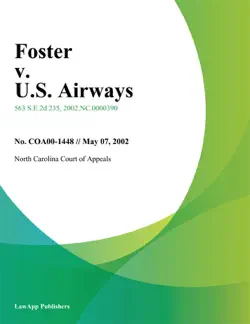 foster v. u.s. airways book cover image