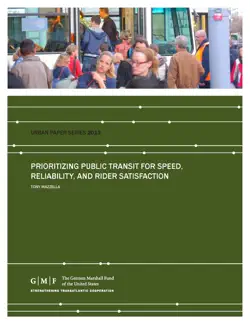 prioritizing public transit for speed, reliability, and rider satisfaction book cover image