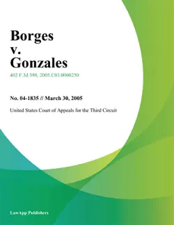 borges v. gonzales imagen de la portada del libro