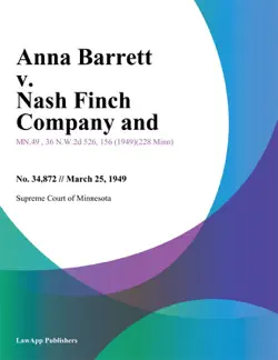 anna barrett v. nash finch company and book cover image