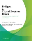 Bridges v. City of Boynton Beach synopsis, comments