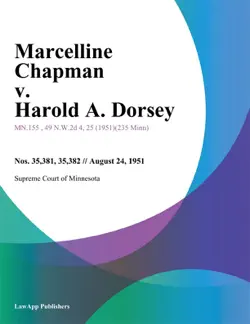 marcelline chapman v. harold a. dorsey. book cover image