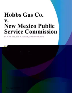 hobbs gas co. v. new mexico public service commission imagen de la portada del libro