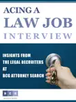 Acing a Law Job Interview synopsis, comments
