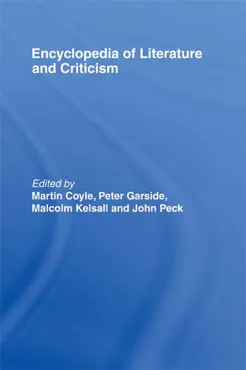 encyclopedia of literature and criticism book cover image