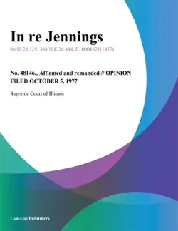 in re jennings book cover image