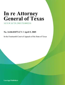 in re attorney general of texas book cover image