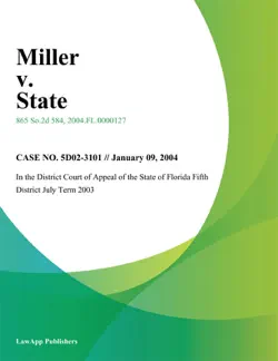 miller v. state book cover image