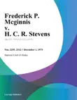 Frederick P. Mcginnis v. H. C. R. Stevens sinopsis y comentarios