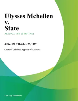 ulysses mchellen v. state book cover image