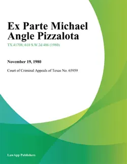ex parte michael angle pizzalota imagen de la portada del libro