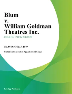 blum v. william goldman theatres inc. book cover image