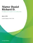 Matter Daniel Richard D. synopsis, comments