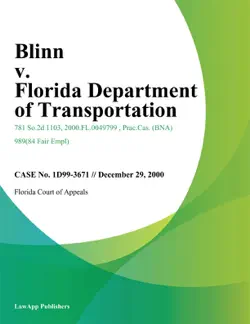 blinn v. florida department of transportation book cover image