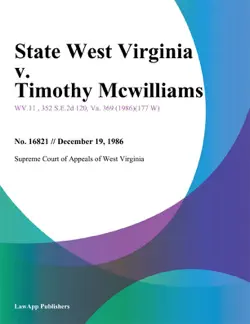 state west virginia v. timothy mcwilliams book cover image