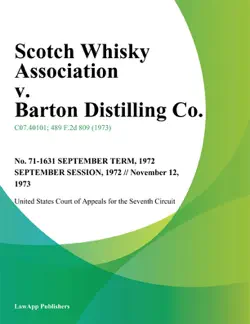 scotch whisky association v. barton distilling co. book cover image