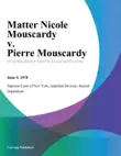 Matter Nicole Mouscardy v. Pierre Mouscardy synopsis, comments