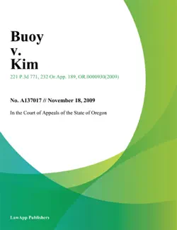 buoy v. kim book cover image