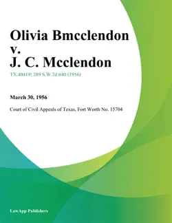 olivia bmcclendon v. j. c. mcclendon book cover image