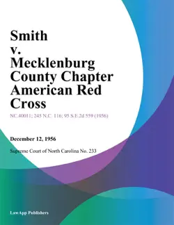 smith v. mecklenburg county chapter american red cross book cover image