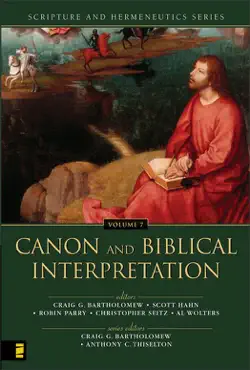 canon and biblical interpretation book cover image