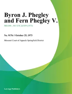 byron j. phegley and fern phegley v. book cover image