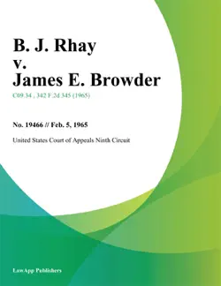 b. j. rhay v. james e. browder book cover image