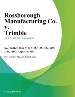 rossborough manufacturing co. v. trimble book cover image