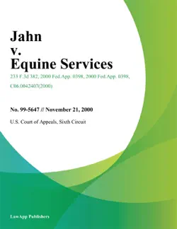 jahn v. equine services book cover image