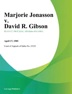 marjorie jonasson v. david r. gibson book cover image