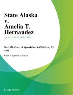 state alaska v. amelia t. hernandez book cover image