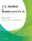 J. E. Sheffield v. Beulah Lewis Et Al. synopsis, comments