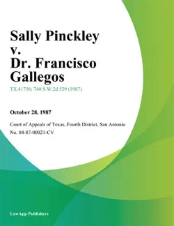 sally pinckley v. dr. francisco gallegos book cover image