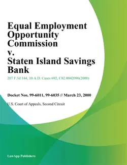equal employment opportunity commission v. staten island savings bank book cover image
