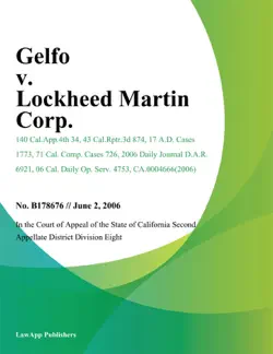gelfo v. lockheed martin corp. book cover image