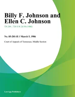 billy f. johnson and ellen c. johnson book cover image