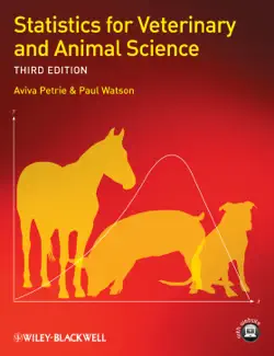 statistics for veterinary and animal science book cover image