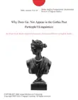 Why Does Ga- Not Appear in the Gothic Past Participle?(Linguistics) sinopsis y comentarios