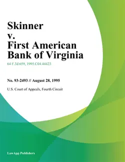 skinner v. first american bank of virginia imagen de la portada del libro
