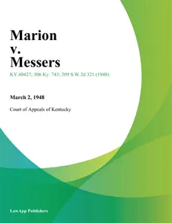 marion v. messers book cover image