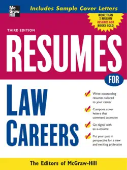 resumes for law careers book cover image