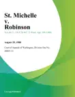 St. Michelle V. Robinson synopsis, comments