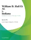 William D. Hall Et Al. v. Indiana synopsis, comments