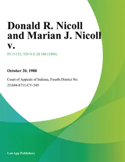 donald r. nicoll and marian j. nicoll v. book cover image