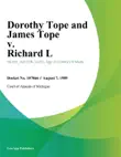 Dorothy Tope and James Tope v. Richard L sinopsis y comentarios