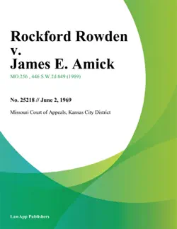rockford rowden v. james e. amick book cover image
