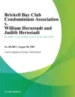 Brickell Bay Club Condominium Association v. William Hernstadt and Judith Hernstadt synopsis, comments