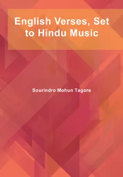 english verses, set to hindu music book cover image
