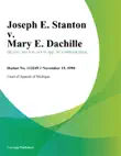 Joseph E. Stanton v. Mary E. Dachille synopsis, comments